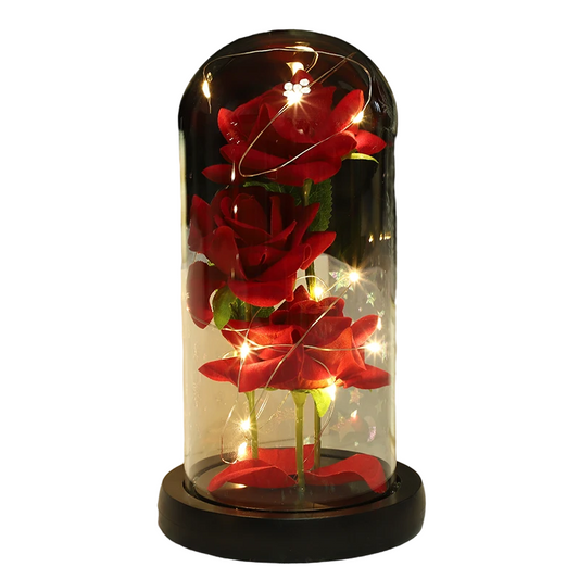 Rose Glass Cover Ornament-0