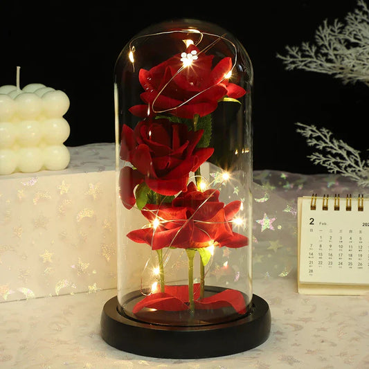 Rose Glass Cover Ornament-1