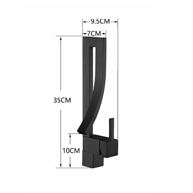 Waterfall Electroplated Basin Faucet-2