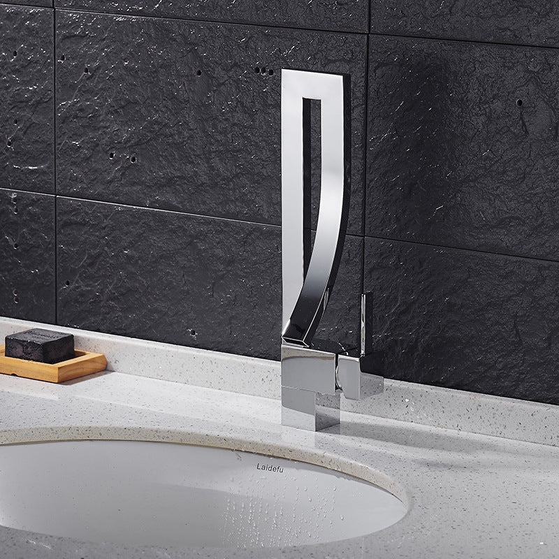Waterfall Electroplated Basin Faucet-4