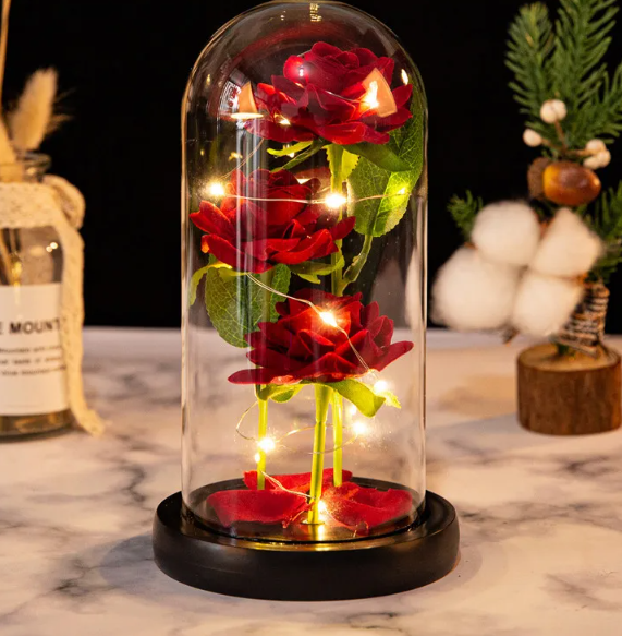 Rose Glass Cover Ornament-3